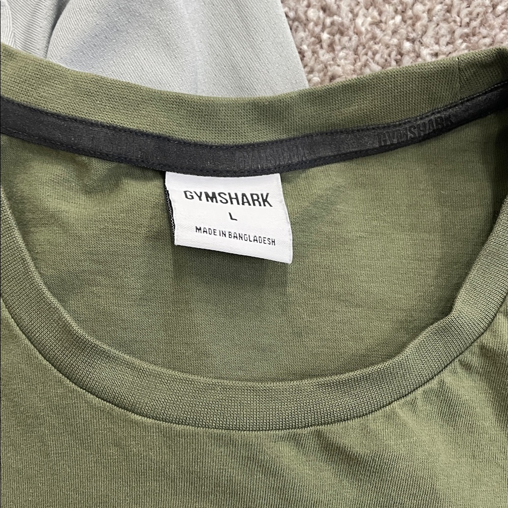 Gymshark Long Sleeve Tees - Black, Light Gray, and Olive - Picture 2 of 7